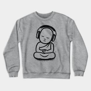 Buddha Headphones - Buddhist Monk DJ Crewneck Sweatshirt